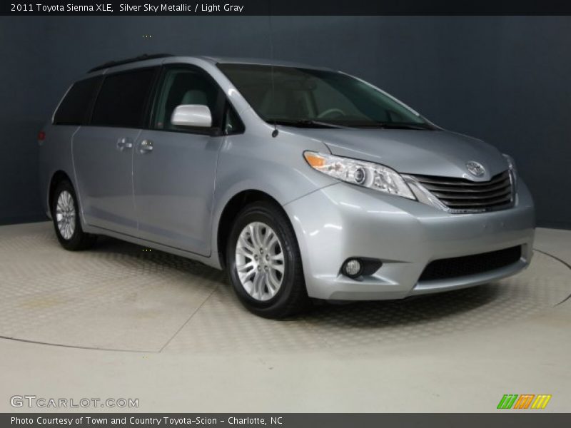 Silver Sky Metallic / Light Gray 2011 Toyota Sienna XLE