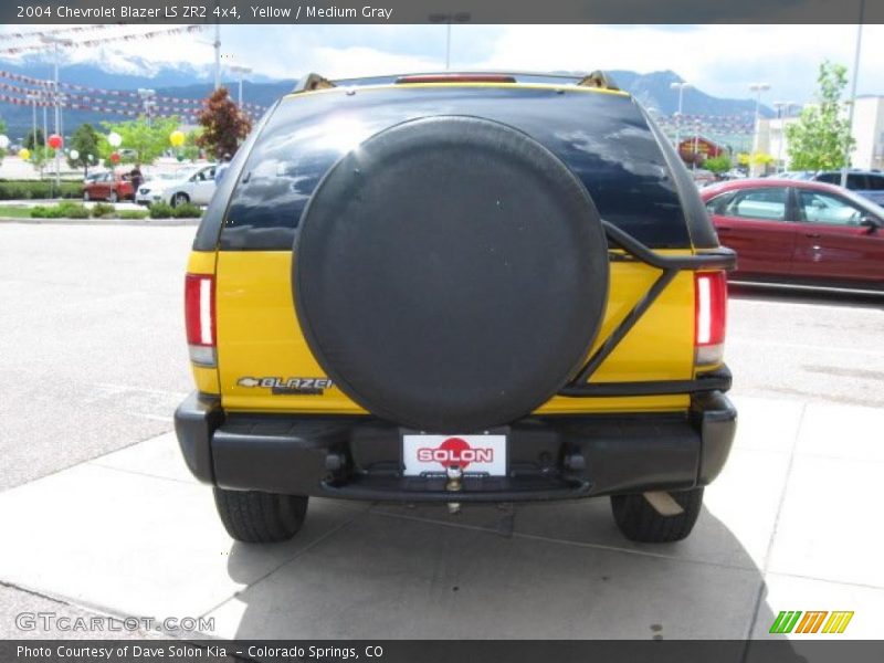 Yellow / Medium Gray 2004 Chevrolet Blazer LS ZR2 4x4