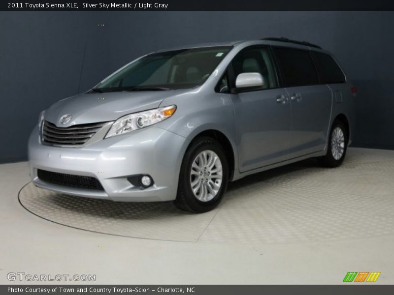 Silver Sky Metallic / Light Gray 2011 Toyota Sienna XLE
