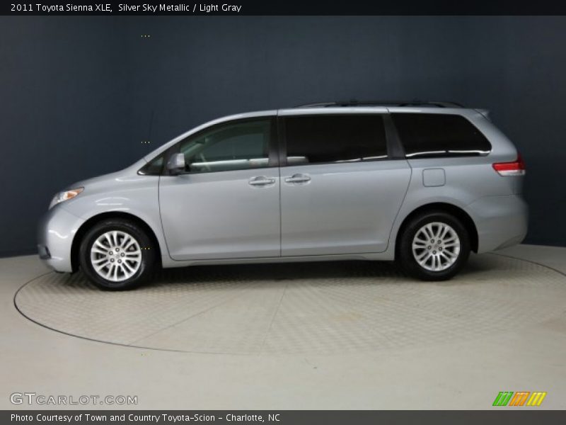 Silver Sky Metallic / Light Gray 2011 Toyota Sienna XLE