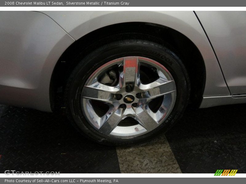 Silverstone Metallic / Titanium Gray 2008 Chevrolet Malibu LT Sedan