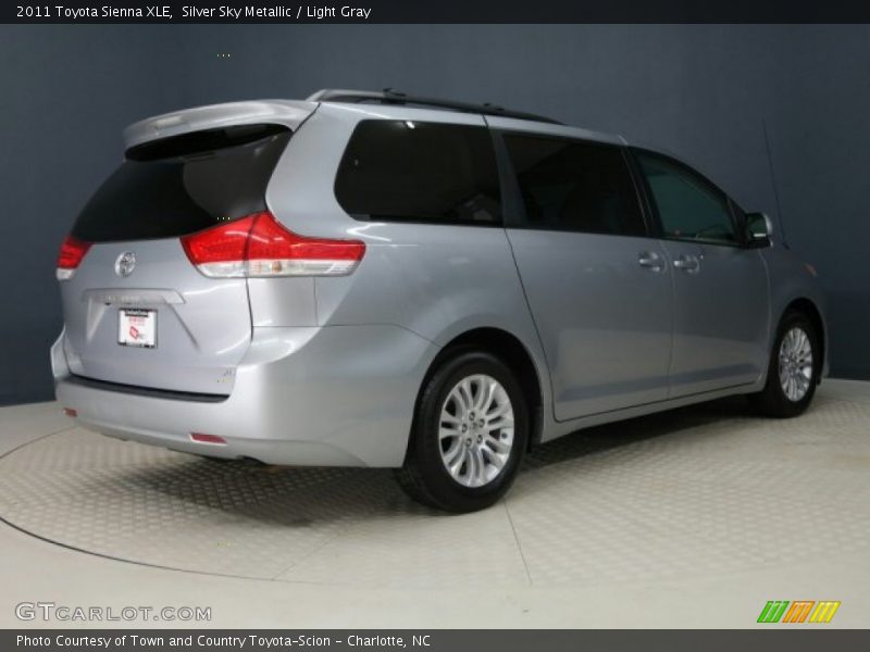 Silver Sky Metallic / Light Gray 2011 Toyota Sienna XLE