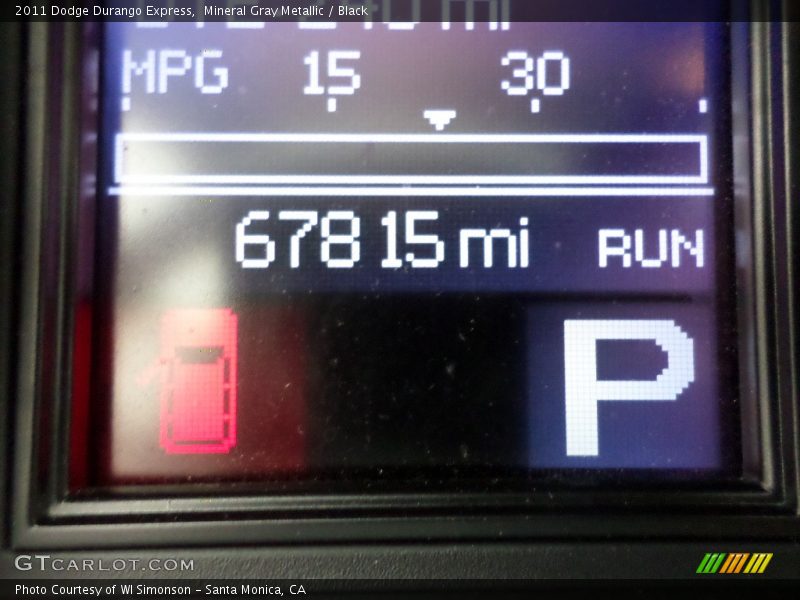 Mineral Gray Metallic / Black 2011 Dodge Durango Express