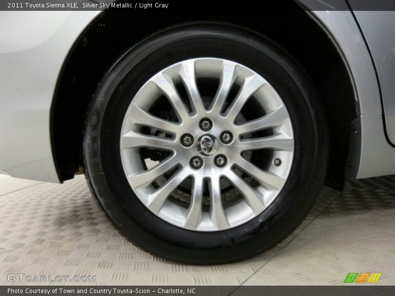 Silver Sky Metallic / Light Gray 2011 Toyota Sienna XLE