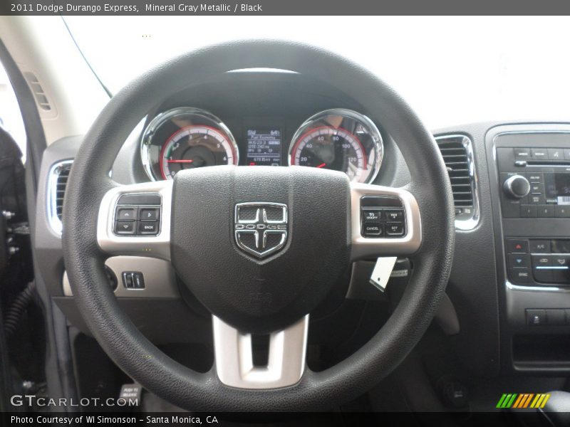 Mineral Gray Metallic / Black 2011 Dodge Durango Express