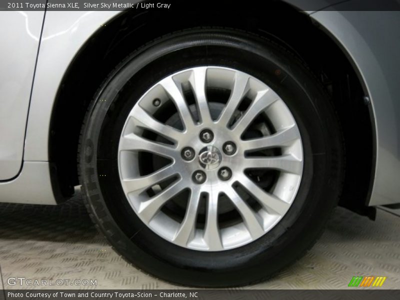 Silver Sky Metallic / Light Gray 2011 Toyota Sienna XLE