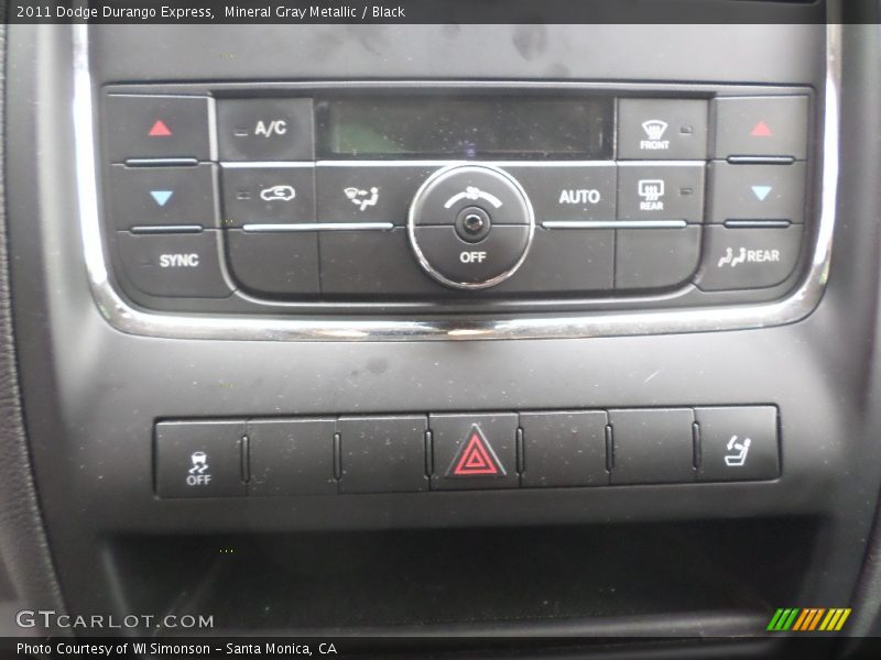 Mineral Gray Metallic / Black 2011 Dodge Durango Express