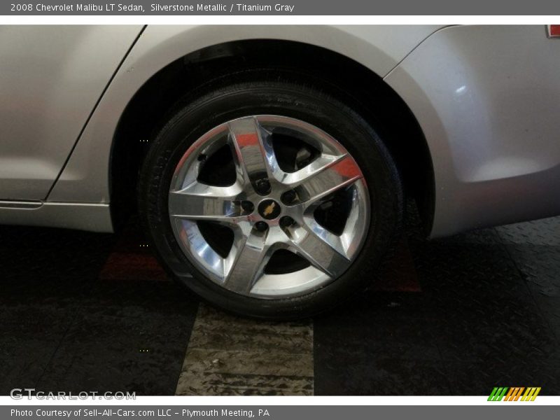 Silverstone Metallic / Titanium Gray 2008 Chevrolet Malibu LT Sedan