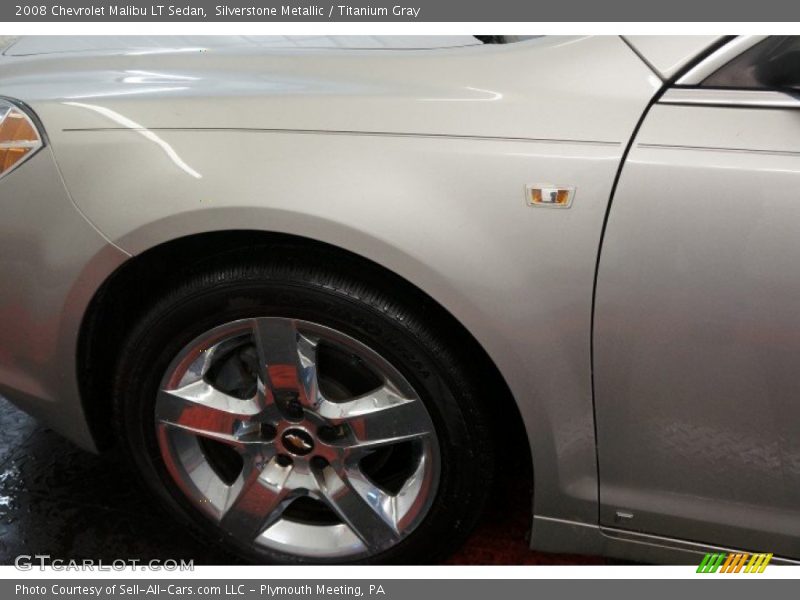Silverstone Metallic / Titanium Gray 2008 Chevrolet Malibu LT Sedan