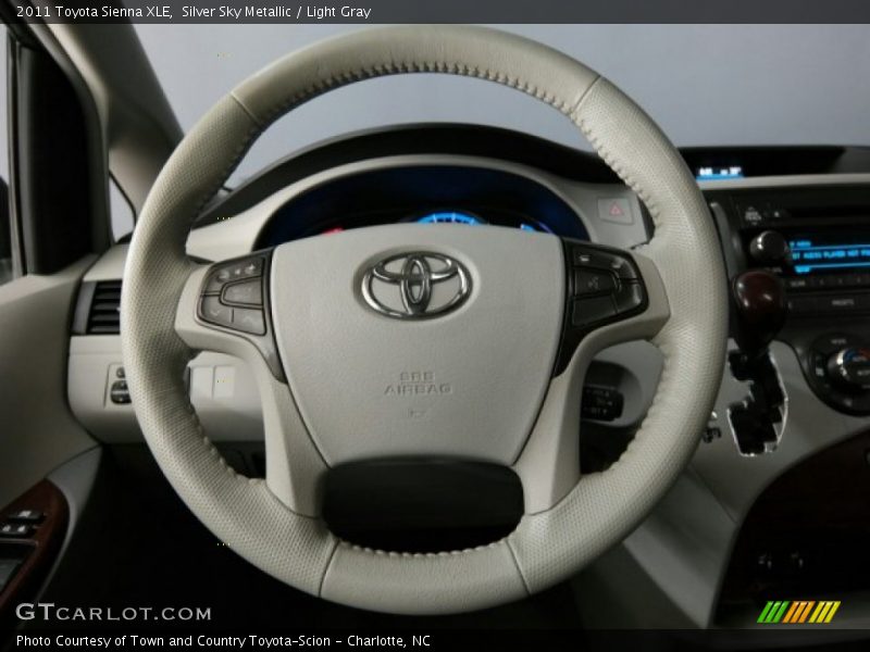 Silver Sky Metallic / Light Gray 2011 Toyota Sienna XLE