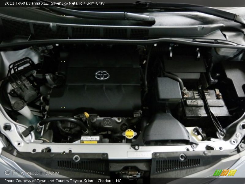 Silver Sky Metallic / Light Gray 2011 Toyota Sienna XLE