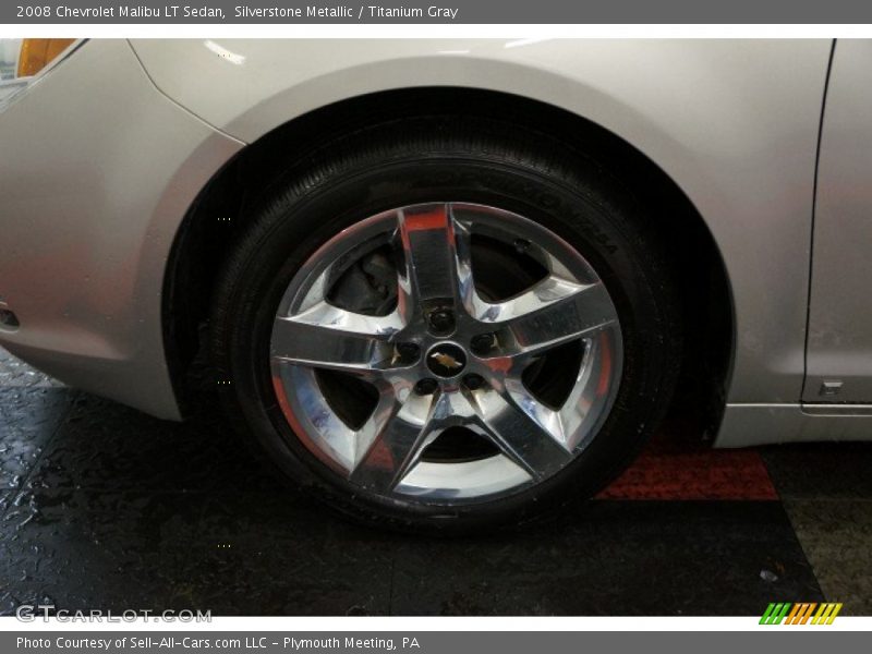 Silverstone Metallic / Titanium Gray 2008 Chevrolet Malibu LT Sedan