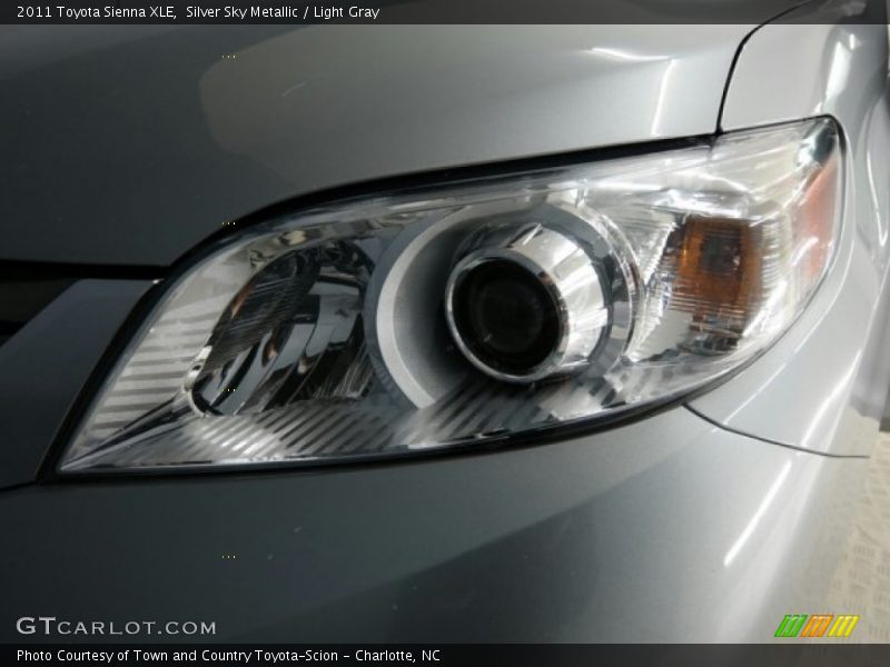 Silver Sky Metallic / Light Gray 2011 Toyota Sienna XLE