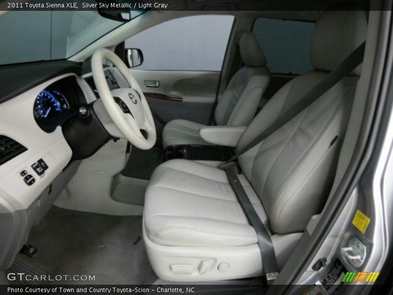Silver Sky Metallic / Light Gray 2011 Toyota Sienna XLE