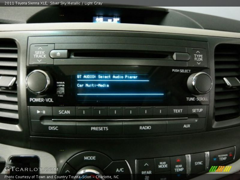 Silver Sky Metallic / Light Gray 2011 Toyota Sienna XLE