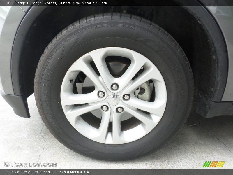 Mineral Gray Metallic / Black 2011 Dodge Durango Express