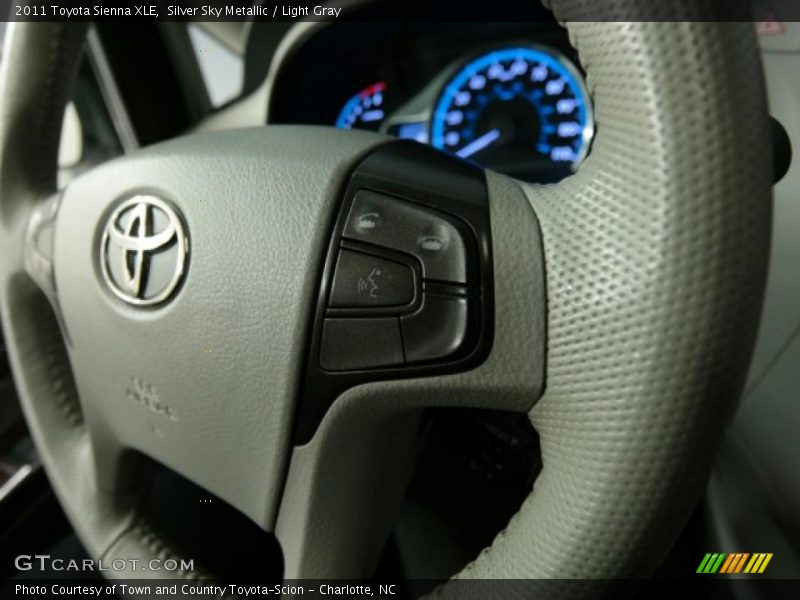Silver Sky Metallic / Light Gray 2011 Toyota Sienna XLE