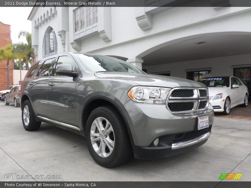 Mineral Gray Metallic / Black 2011 Dodge Durango Express