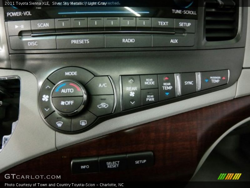 Silver Sky Metallic / Light Gray 2011 Toyota Sienna XLE