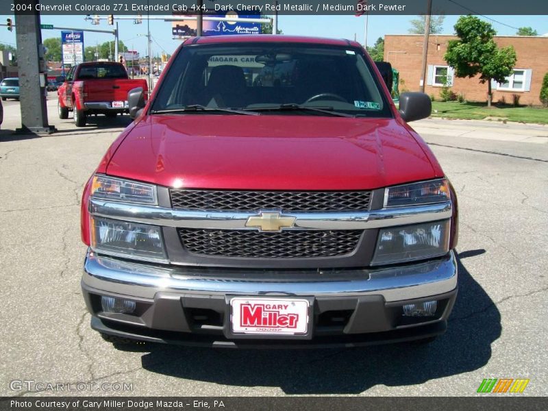 Dark Cherry Red Metallic / Medium Dark Pewter 2004 Chevrolet Colorado Z71 Extended Cab 4x4