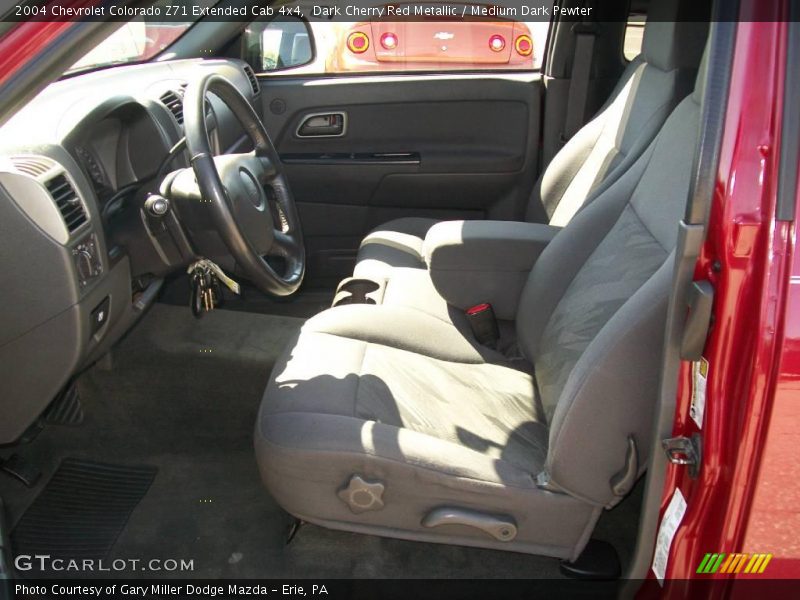 Dark Cherry Red Metallic / Medium Dark Pewter 2004 Chevrolet Colorado Z71 Extended Cab 4x4