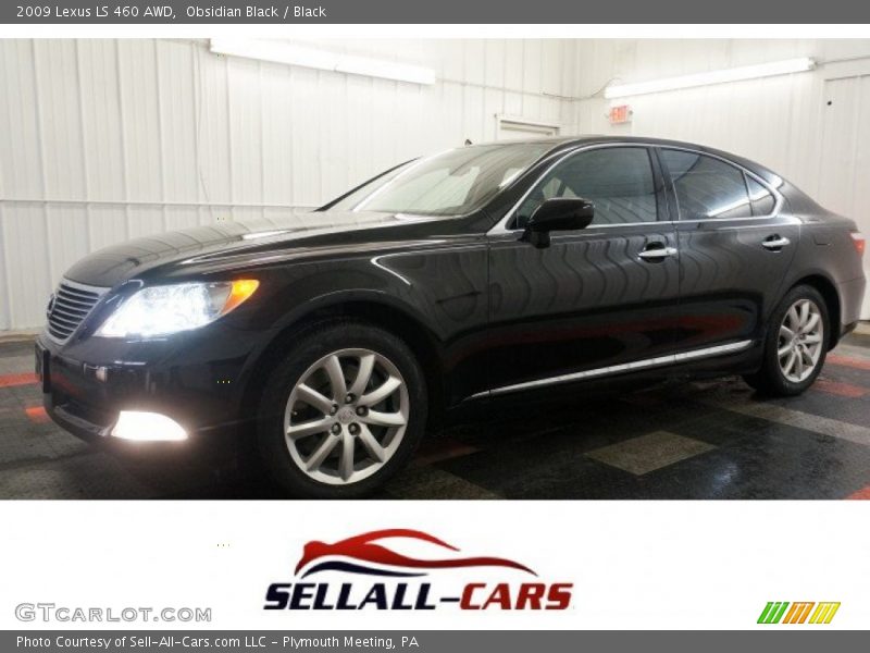 Obsidian Black / Black 2009 Lexus LS 460 AWD
