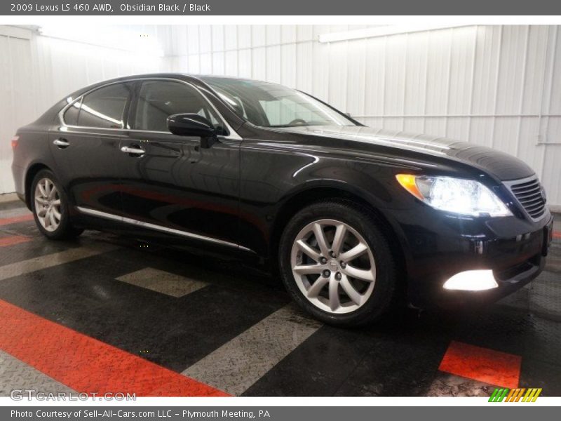 Obsidian Black / Black 2009 Lexus LS 460 AWD