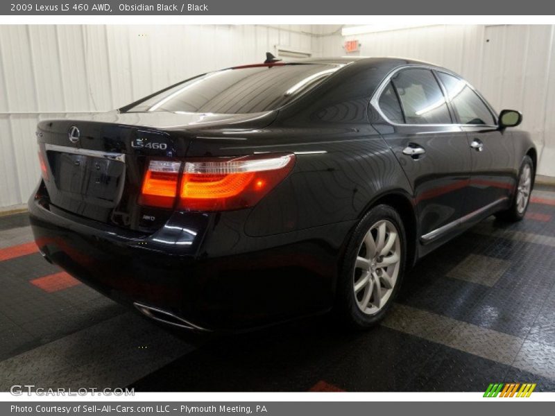 Obsidian Black / Black 2009 Lexus LS 460 AWD