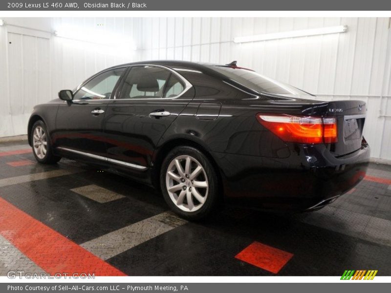 Obsidian Black / Black 2009 Lexus LS 460 AWD