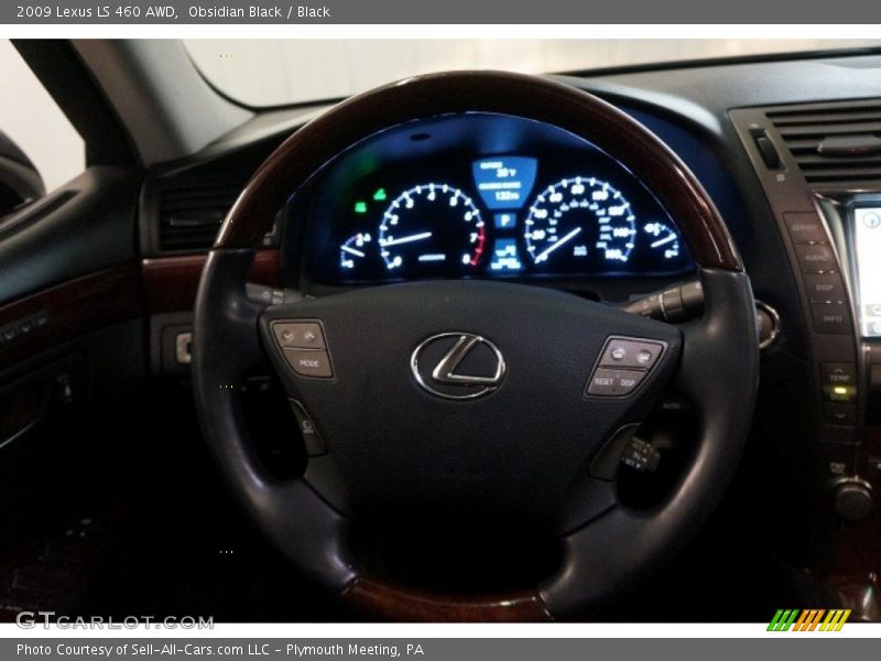 Obsidian Black / Black 2009 Lexus LS 460 AWD