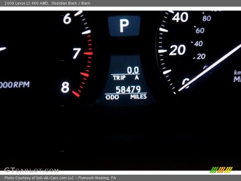 Obsidian Black / Black 2009 Lexus LS 460 AWD