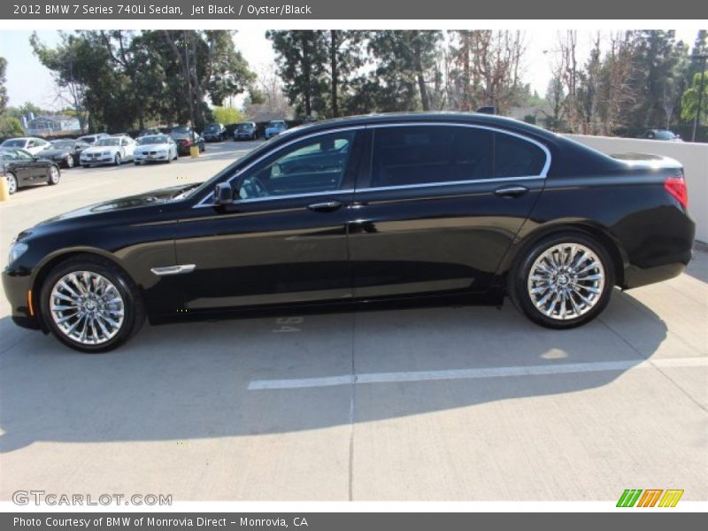 Jet Black / Oyster/Black 2012 BMW 7 Series 740Li Sedan