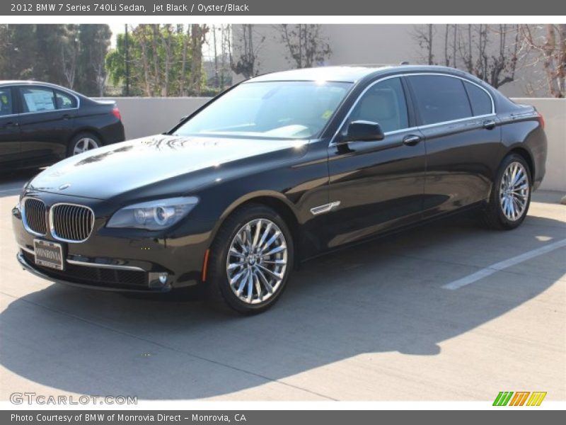Jet Black / Oyster/Black 2012 BMW 7 Series 740Li Sedan