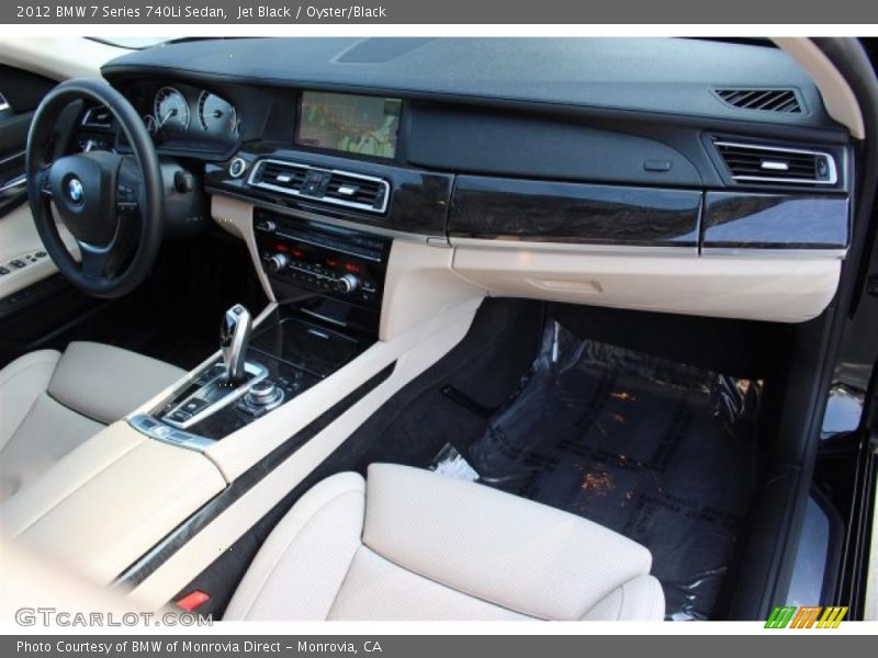 Jet Black / Oyster/Black 2012 BMW 7 Series 740Li Sedan