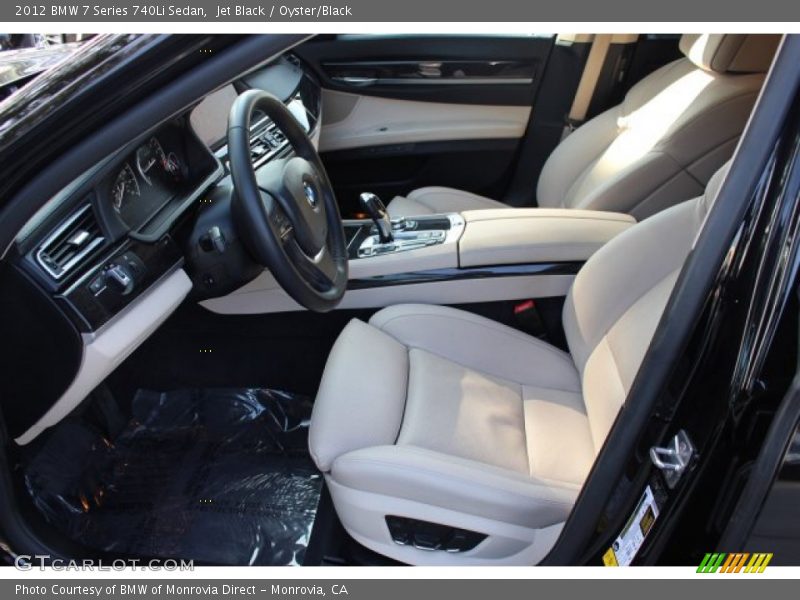 Jet Black / Oyster/Black 2012 BMW 7 Series 740Li Sedan