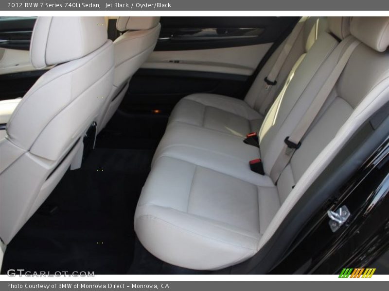Jet Black / Oyster/Black 2012 BMW 7 Series 740Li Sedan