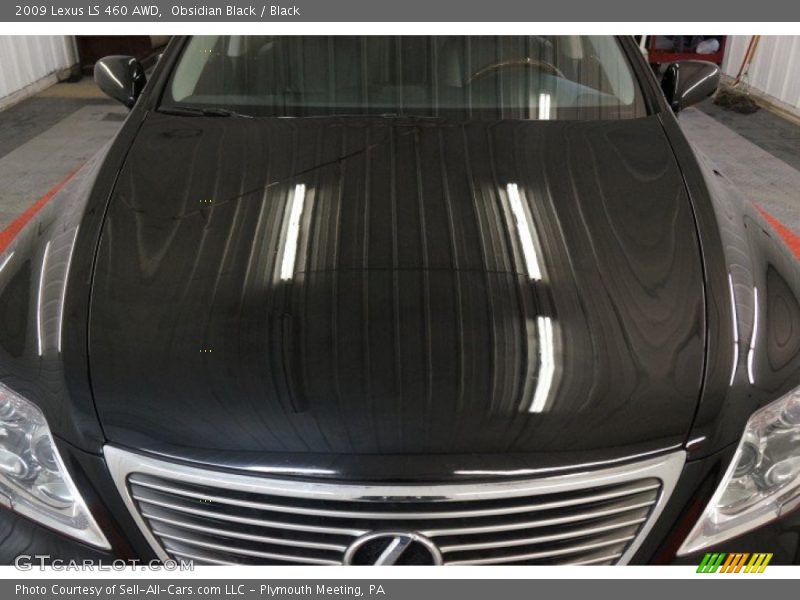 Obsidian Black / Black 2009 Lexus LS 460 AWD