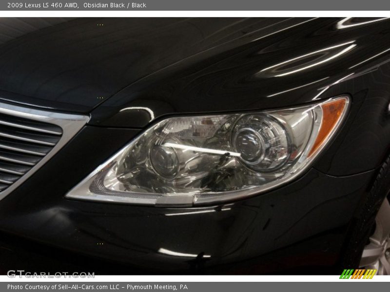 Obsidian Black / Black 2009 Lexus LS 460 AWD