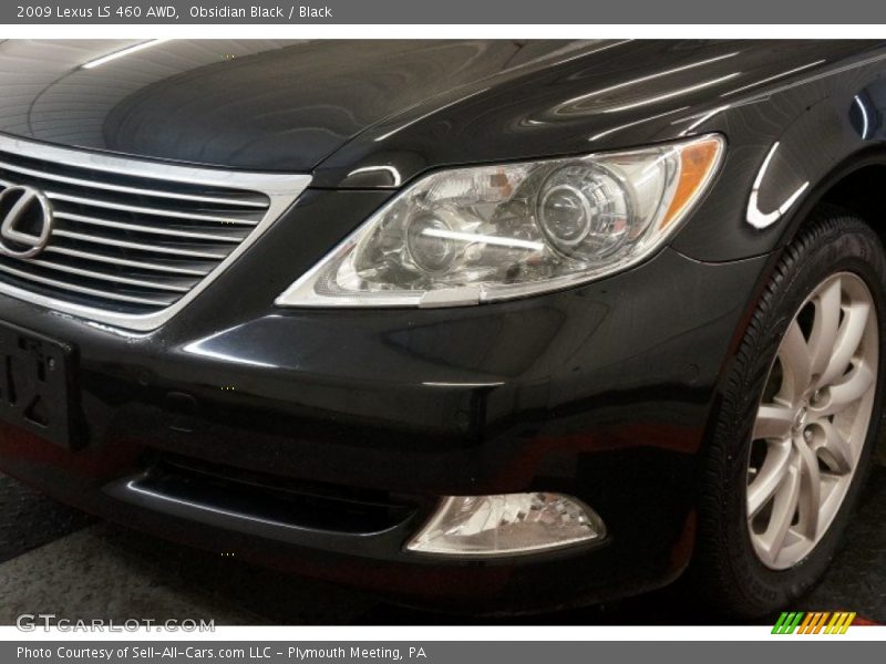 Obsidian Black / Black 2009 Lexus LS 460 AWD