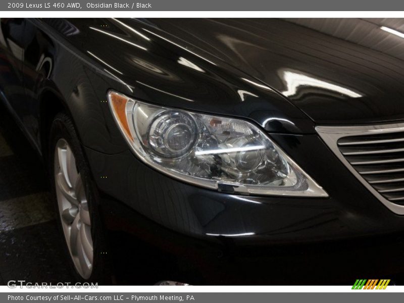 Obsidian Black / Black 2009 Lexus LS 460 AWD