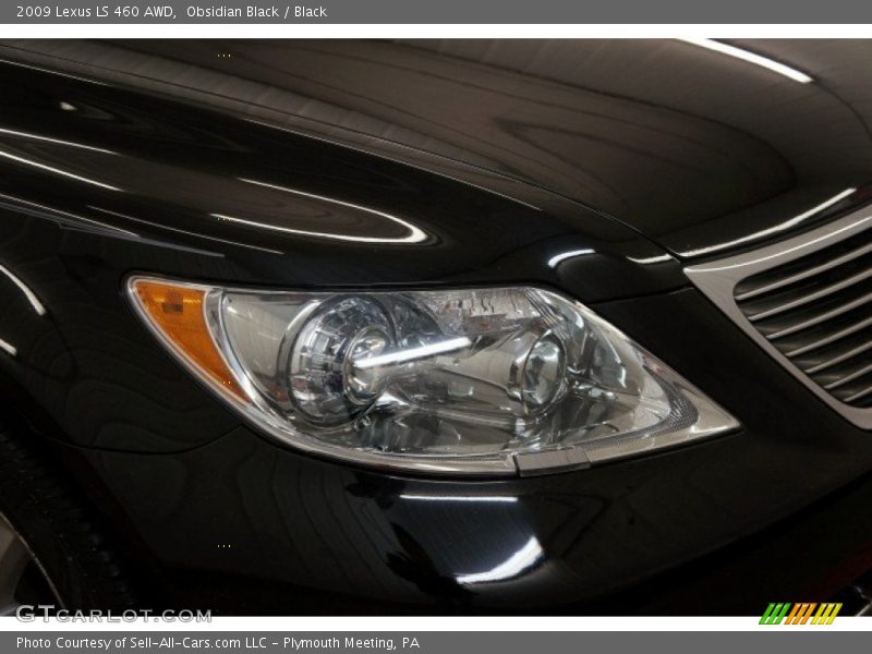 Obsidian Black / Black 2009 Lexus LS 460 AWD