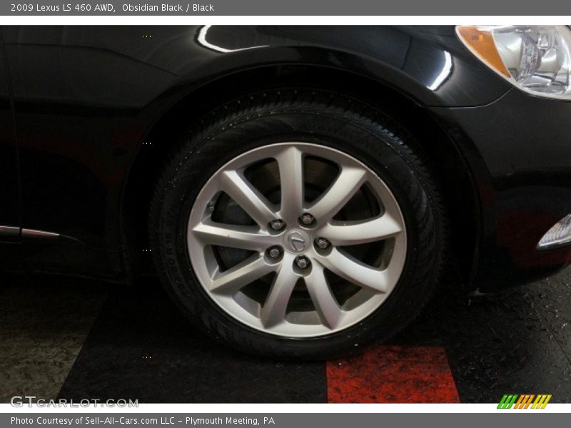 Obsidian Black / Black 2009 Lexus LS 460 AWD