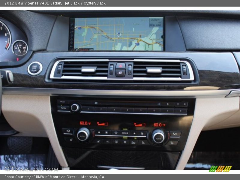 Jet Black / Oyster/Black 2012 BMW 7 Series 740Li Sedan