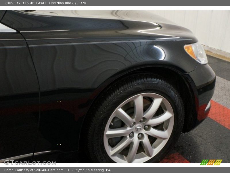 Obsidian Black / Black 2009 Lexus LS 460 AWD