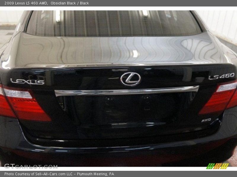Obsidian Black / Black 2009 Lexus LS 460 AWD