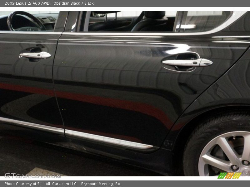 Obsidian Black / Black 2009 Lexus LS 460 AWD