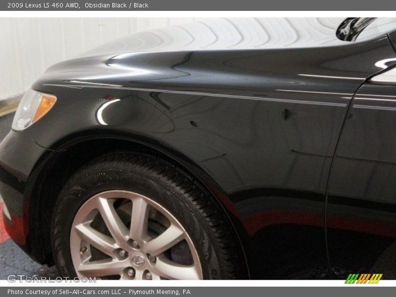 Obsidian Black / Black 2009 Lexus LS 460 AWD