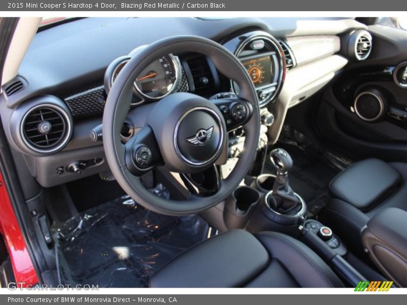 Blazing Red Metallic / Carbon Black 2015 Mini Cooper S Hardtop 4 Door