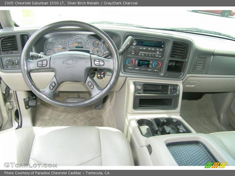 Silver Birch Metallic / Gray/Dark Charcoal 2005 Chevrolet Suburban 1500 LT