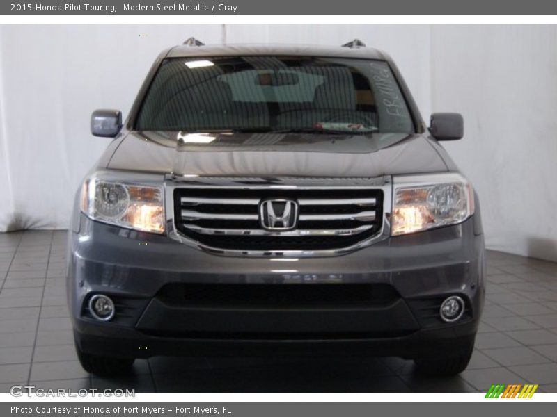 Modern Steel Metallic / Gray 2015 Honda Pilot Touring
